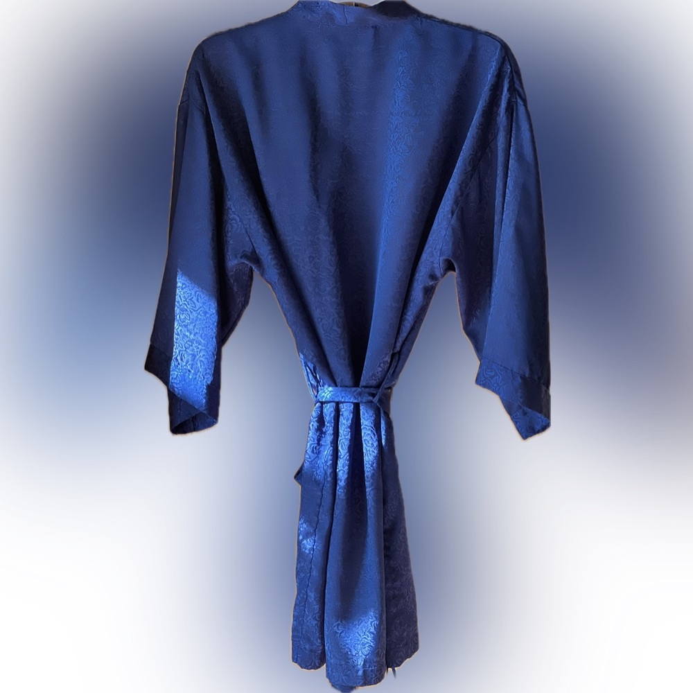 Elegant Blue Women's Robe - Picture 2 of 5